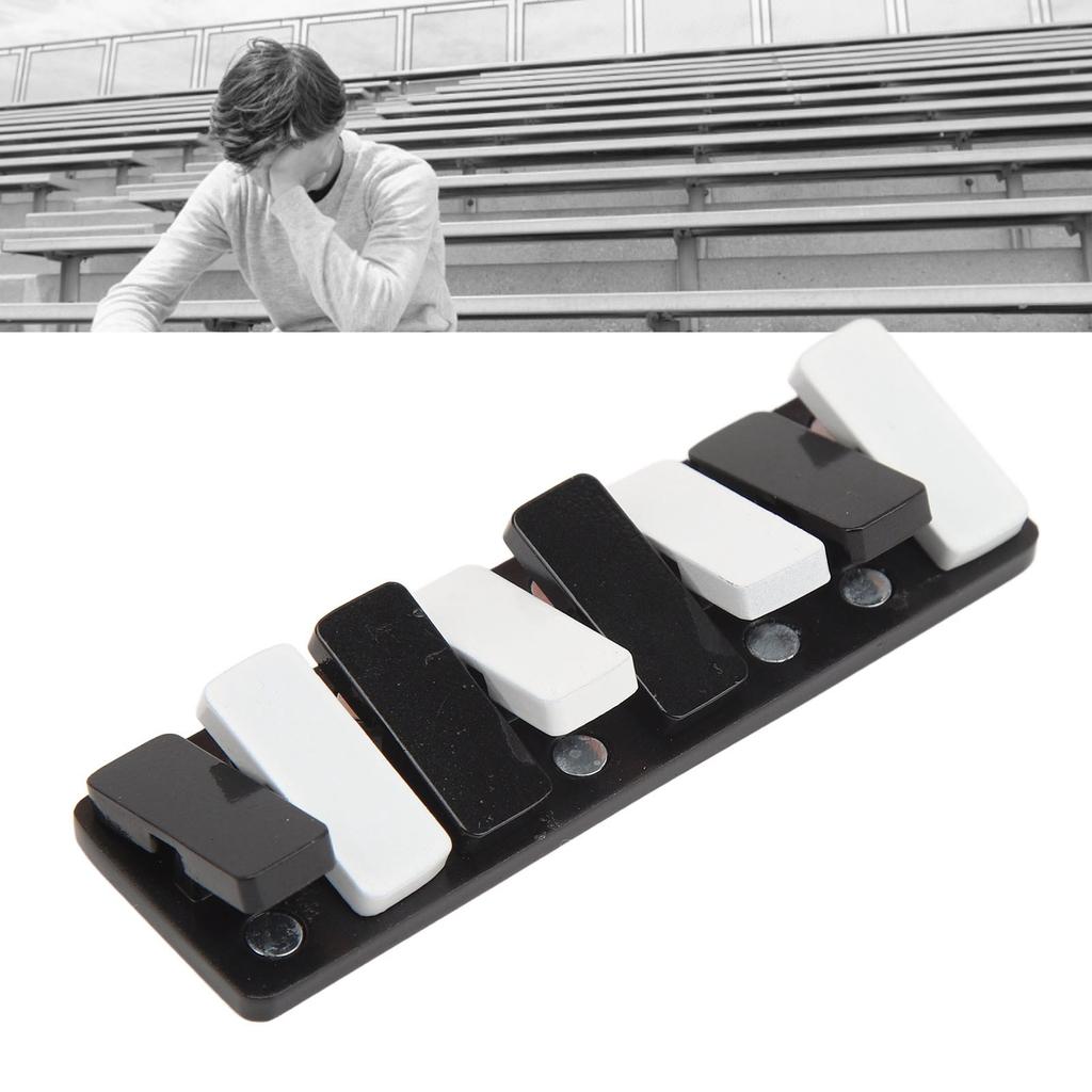 Piano Key Haptic Clicker Toy Zinc Alloy Adult Portable ADHD Slider Anxiety Stress Relief Toy