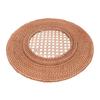 Kulatá ratanová prostírka Ručně tkaná Tepelná izolace Ratanová podložka pod talíř pro Jídelní stůl Stolní dekorace