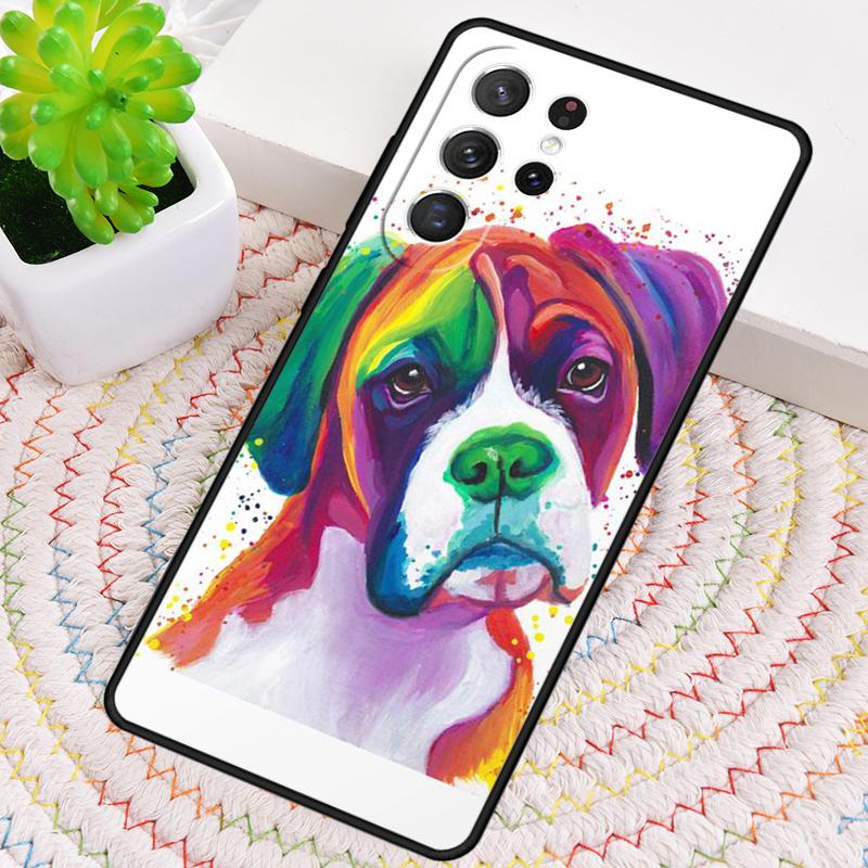 Boxer Dog Phone Case for Samsung Galaxy note 10 pro S26 Ultra S23 S24 FE S25 S21 S22 PLUS shockproof Cove