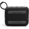 JBL GO4 Bluetooth Speaker with USB-C Charging, IP67 Dustproof and Waterproof Rating, App Compatible, Passive Radiator, Portable, Black (JBLGO4BLK)