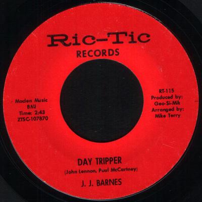7inch Record J. J. BARNES - Day Tripper RT115 Ric-Tic Records 1966 US Soul/Funk Used