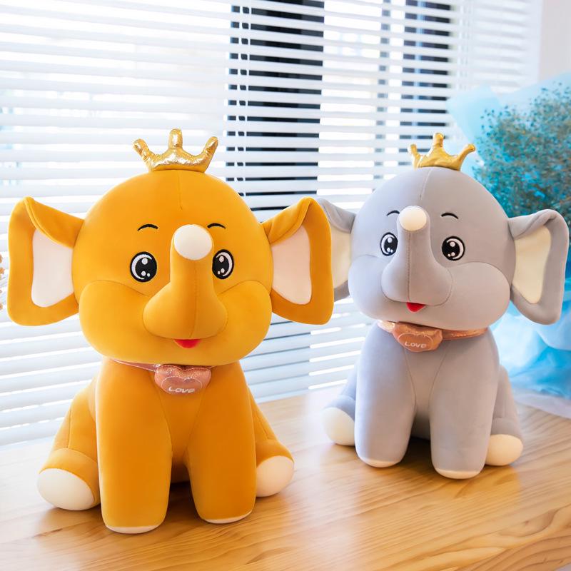 Creative Crown Elephant Plush Toy Doll - Baby Elephant Doll & Children's Birthday Gift
