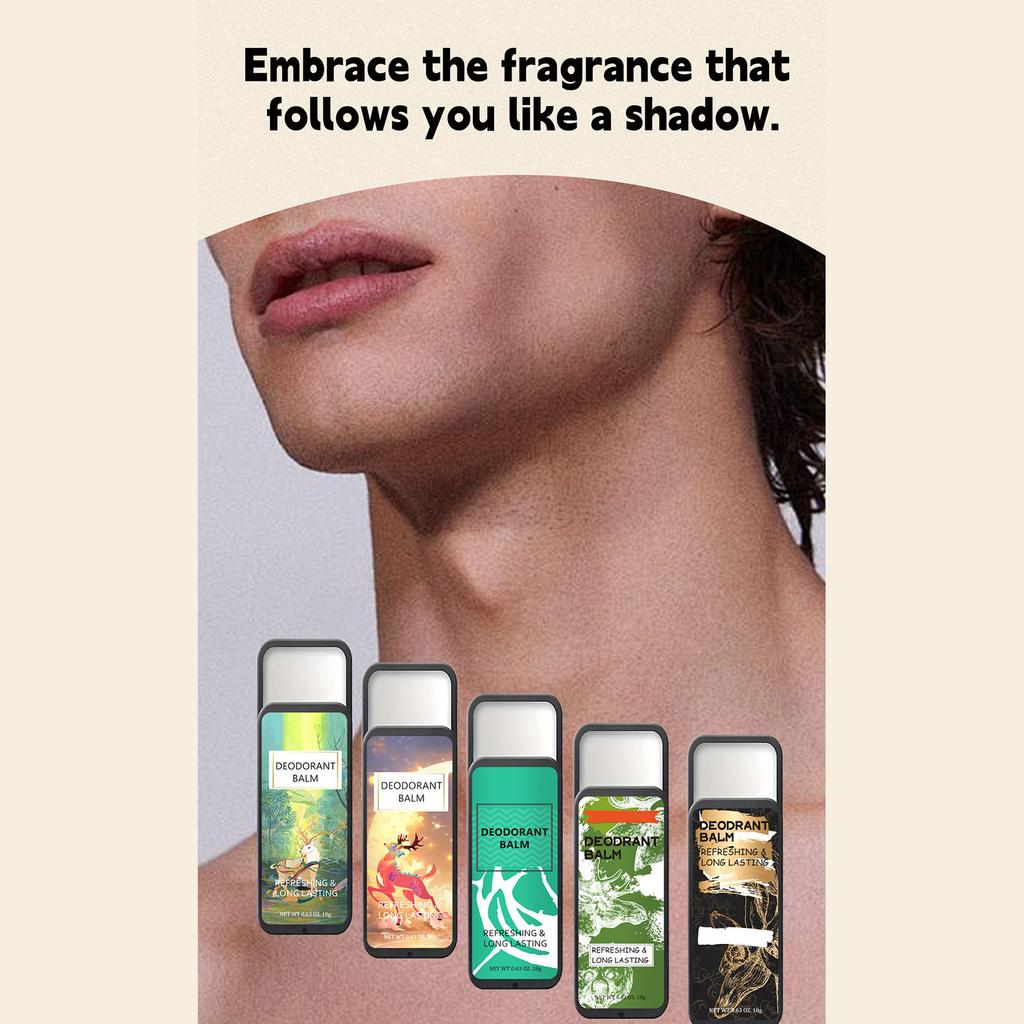 Pánský tělový deodorant antiperspirant krém Dlouhotrvající osvěžující Zředěný zápach Tělový deodorant antiperspirant tyčinka Antiperspirantní lotio 18g×5ks