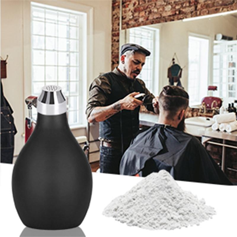 Black Dry Powder Atomizer Bottles Barber Powder Hair Fibers Spray Applicator Travel Makeup Cosmetics Sub-Bottle Container
