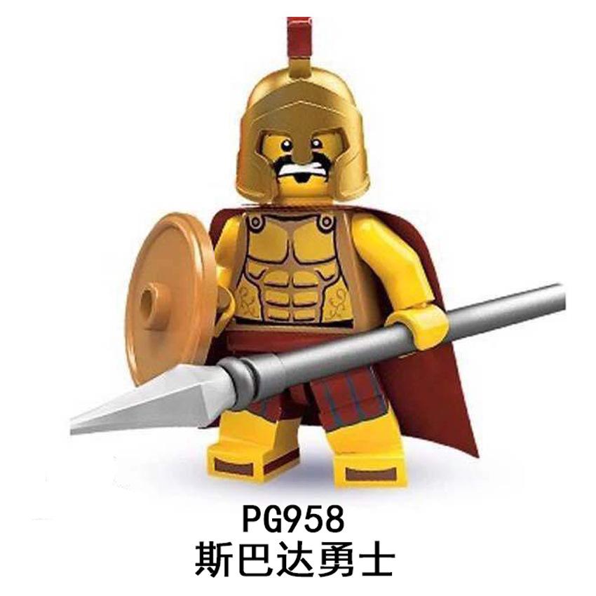 

Pingo Pg958 959 960 Воїн Міньйон Командир Щит Спис Мозаїка Конструктор Іграшка Сумка