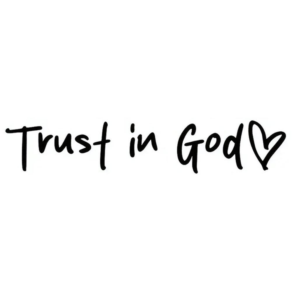 Car Sticker Trust In God Believe In God Rearview Mirror Stickers Funny Creative Stickers For Car Motorcycle