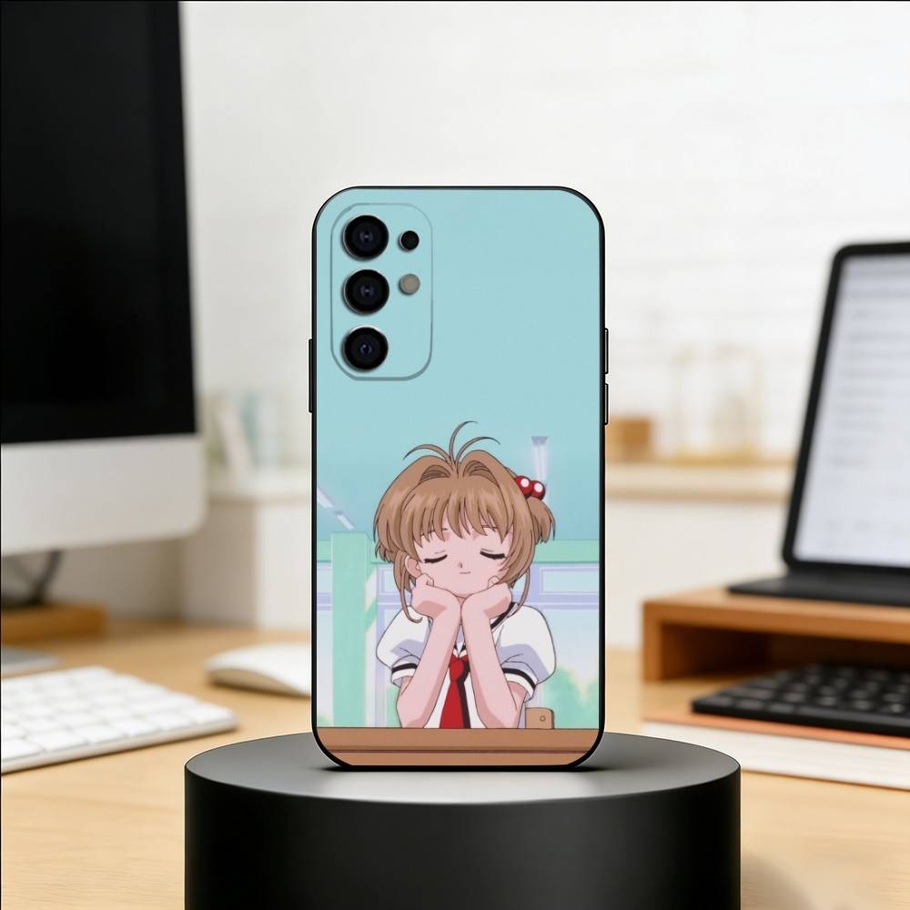CardCaptor Sakura Anime Phone Case For Samsung S25,S24,S21,S22,S23,S30,Ultra,S20,Plus,Fe,Soft Silicone Black Cover