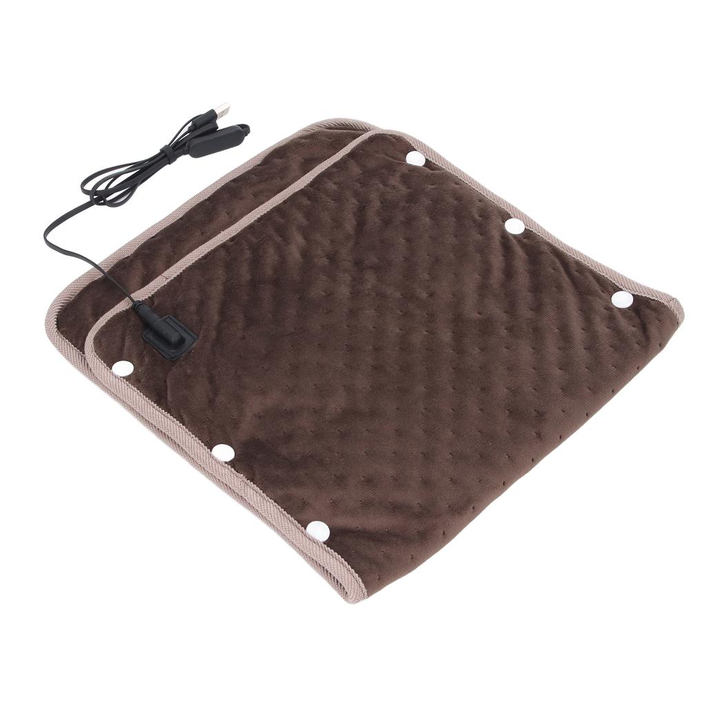 Electric Heated Blanket Throw 3 Adjustable Temperature Soft Portable USB Electric Heating Blanket for Home Travel Office Outdoor