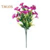 12Pcs Simulated Artificial Fake Flowers Realistic Vivid Reusable No Maintenance Plastic Artificial Flowers Home Wedding Party Decor