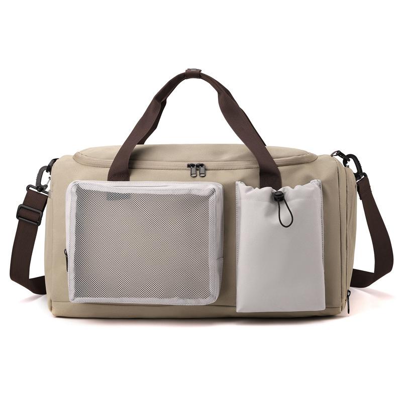 Trendy and Versatile Fitness Bag Outdoor Light Sports Camping Storage Bag Dry Wet Separation Shoe Bin Swimming Training Bag
