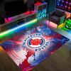 Blackburn Rovers Football Design Crystal Velvet Carpet Cozy Non?Slip Printed Rug For Bedroom Living Room Entrance