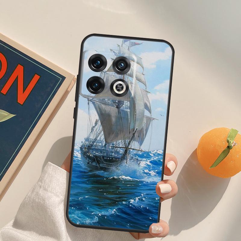 Sailing Pirate Ship Boat Case For OnePlus 12R 13R 13T 10R 15 13 12 11 10T 8T Nord CE 4 3 2 Lite N20 N30 Nord 5 Cover
