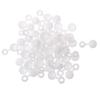 Pack of 50 Hinged Plastic Screw Washer Cover Caps For 6g 8g Screws White