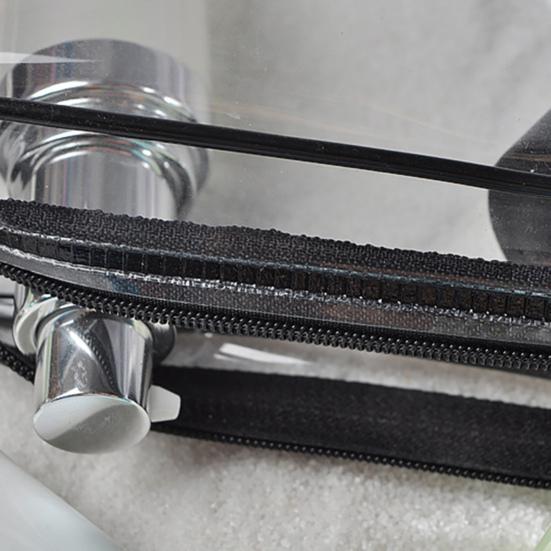 Kozmetik Çantası Fermuar Kapatma Şeffaf Organizatör Malzemeleri Banyo için Büyük Kapasiteli Depolama Kese