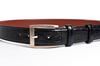 [Prairie Ginza] Genuine Leather Crocodile Embossed Belt NB20710 Men's Black Free Size (Waist Size Up To 95cm)