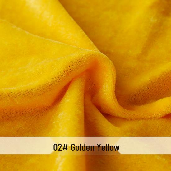 Gold Velvet Dense Fabric for Stage Curtains and Tablecloths
