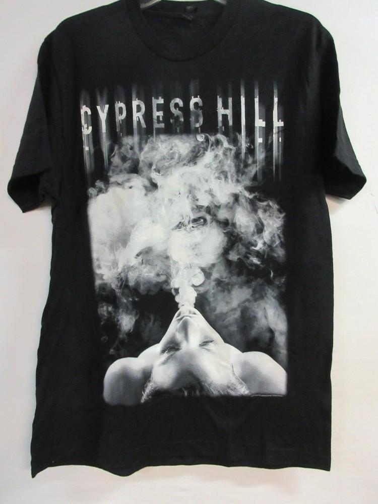 ОФИЦИАЛЬНЫЙ МЕРЧ CYPRESS HILL SMOKE 2013 КОНЦЕРТ ГРУППЫ МУЗЫКА БОЛЬШАЯ Унисекс Футболка M