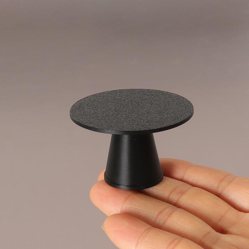 1/12 Dollhouse Simulation Black Round Table Chair Set Dollhouse Living Furniture Decoration Dolls House Micro Scene Decor Props