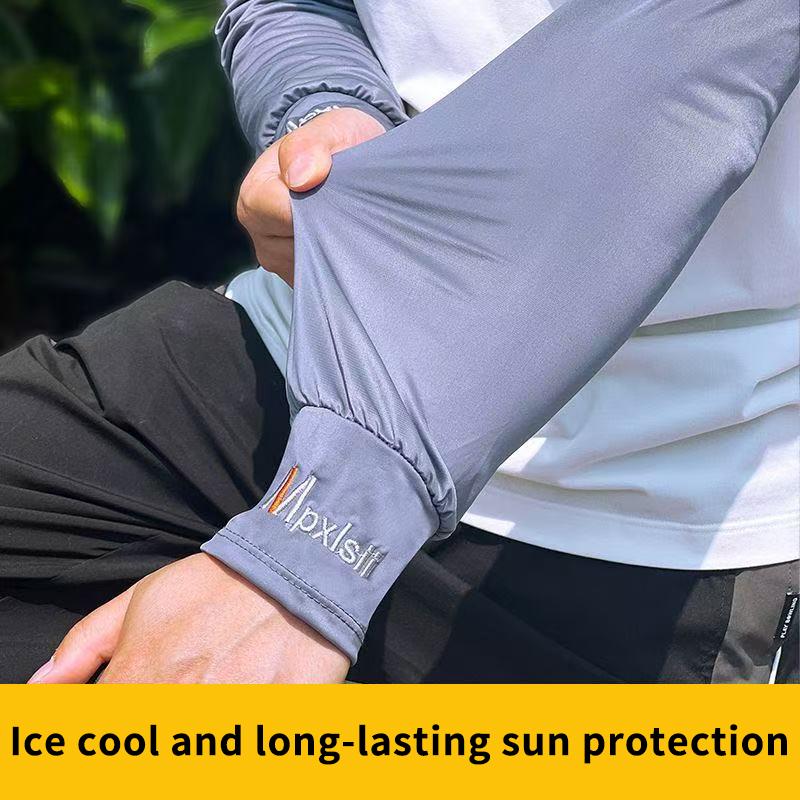Ice Silk Sun Protection Arm Sleeve UV Resistance Breathable Quick Dry for Running Motorcycling