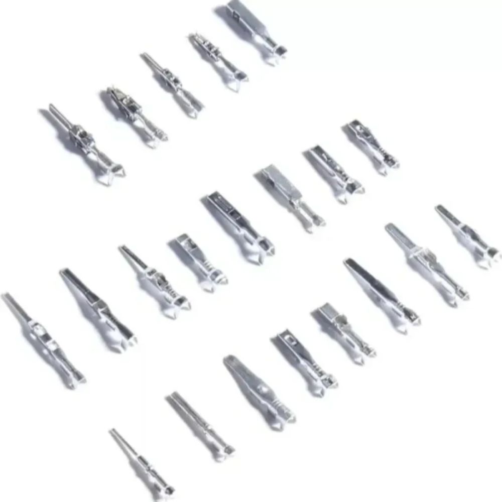 290PCS Crimp Pins 1/1.5/1.8/2.2/2.8/3.5mm 21Type Wire Terminal Pins 1-3.5Mm Male And Female Non-Insulated Plug Car Electrical