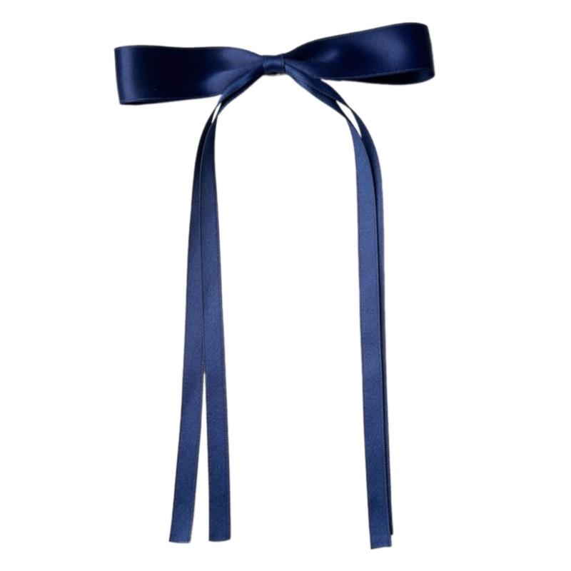 10PCS Soft Polyester Hair Barrettes Double Ribbon Bows Design Nonslip Duckbills Clip For Daily Use And Sports