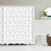 High Quality Washable Fabric Bathroom Curtains 3D Printing Shower Curtain Polyester Bath Screens Home Decoration With 12 Hooks