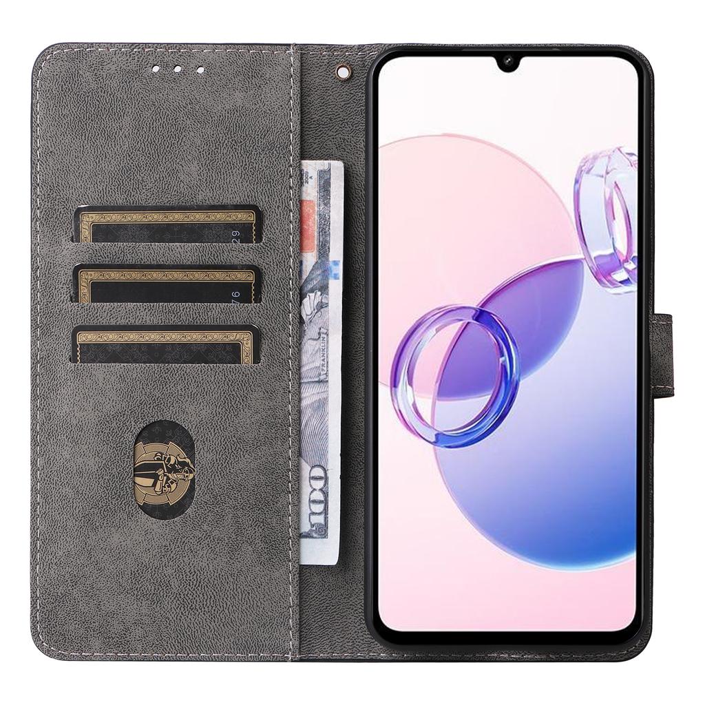 For Xiaomi Redmi 13C 5G/Redmi 13R 5G/Poco M6 5G Case RFID Blocking Leather Phone Shell with Wrist Strap