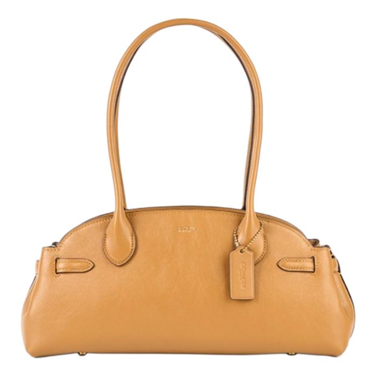 

Coach Empire Carryall 34 Gold Hardware Letter Engraved Leather Tote Bag Large Women Tote Bag Honey-Brown CCM57-B4T7J Basic Set (Bag+Dust Bag)