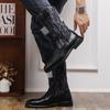 Golden Sapling Western Cowboy Mid-calf Boots for Men Retro PU Leather Military Shoes Outdoor Camouflag Combat Boot Man
