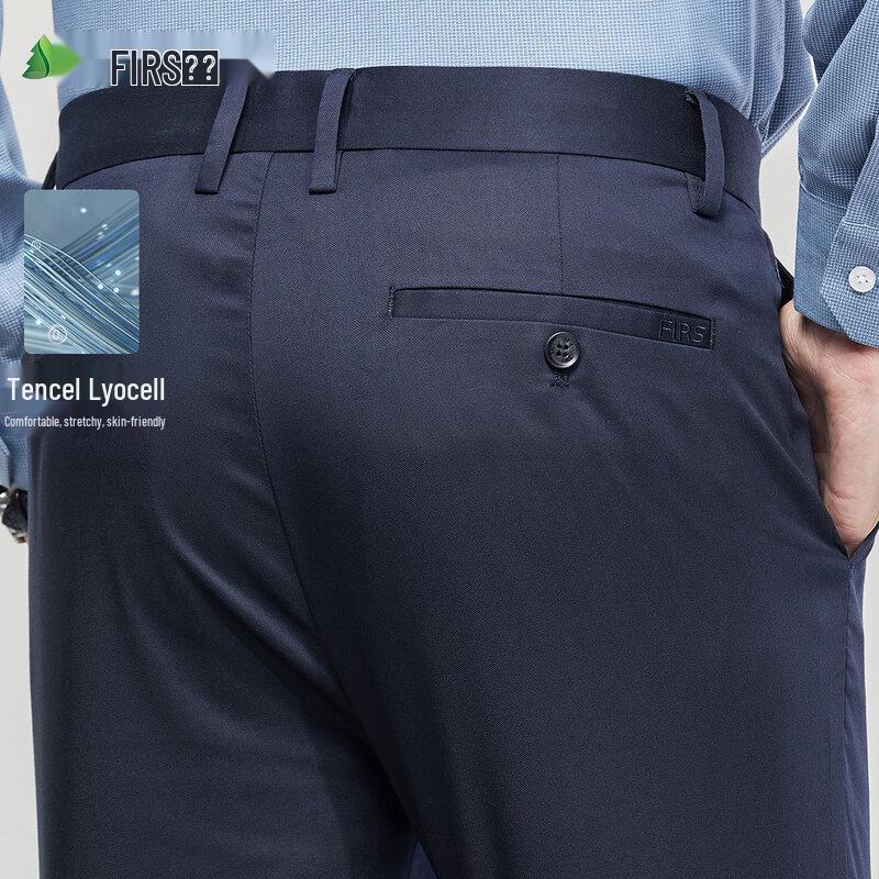 

Shanshan Men s Tencel Lyocell Straight-Leg Casual Pants 36