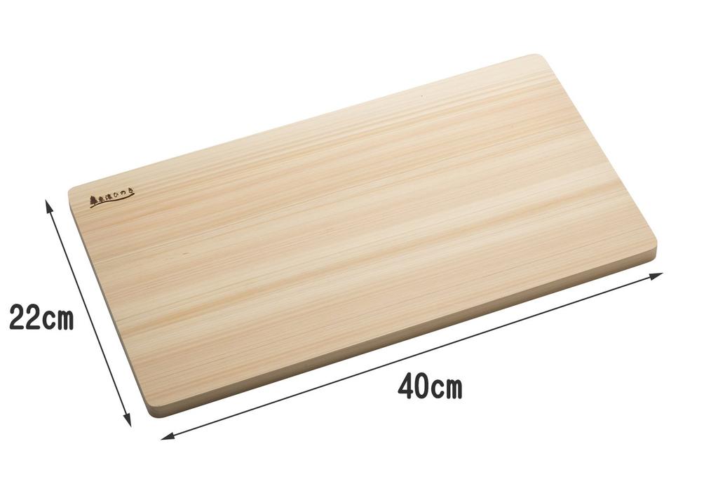 Umezawa Wooden Cutting Tono Thin and 40 X 22 X Thickness Made In Japan Board, Hinoki, Lightweight, 1.5 Cm,
