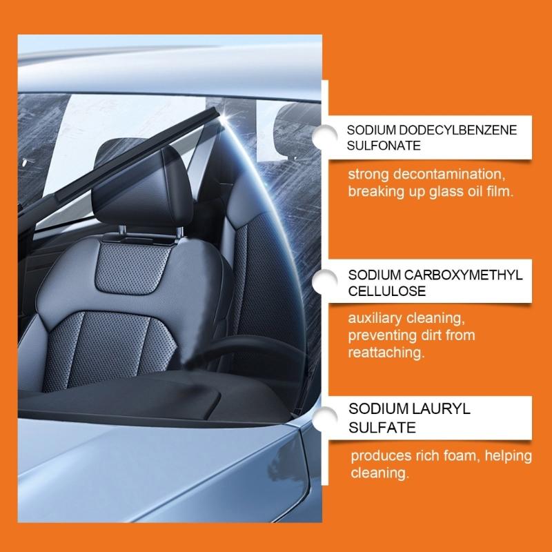 Car Glass Oil Film Remover Glass Cleaning Agent Hydrophobic Glass Coating  for Windshield Clear Window
