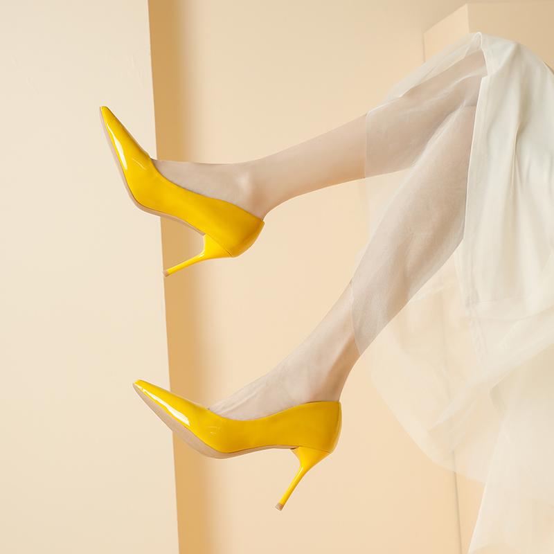 

Мода Новый Стиль Популярные Женские Туфли Модные Туфли на Высоком Каблуке Черные Розовые Белые Туфли Женские Свадебные Туфли Женские Шпильки Женские Каблуки 42 жёлтый