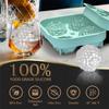 Reusable Silicone Large Ice Cube Mold with Lid - Magic Cube-Shaped Ice Ball Maker for Bourbon & Brandy Durable Iced Cube Trays