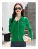 Women's Pure Cotton Long Sleeve Zipper Cardigan with Stand-Up Collar - Autumn Fashion Outerwear Top