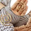 9pcs Storage Box Included Spiral Cable Knitting Needles Shawl Pins  For Scarf Knitting