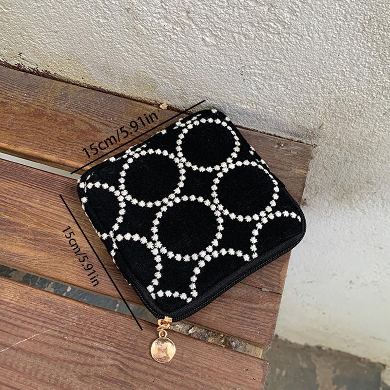 Multi-Layered Embroidered Jewelry Storage Bag Cotton Linen Ethnic Style Bracelet Display Pouch Embroidery Elegant Women s Wallet