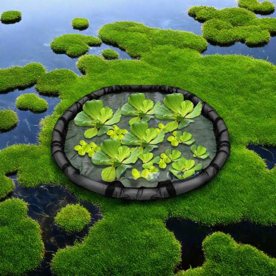 Pond Plant Protector Floating Island Fish Barrier Fine Mesh Round