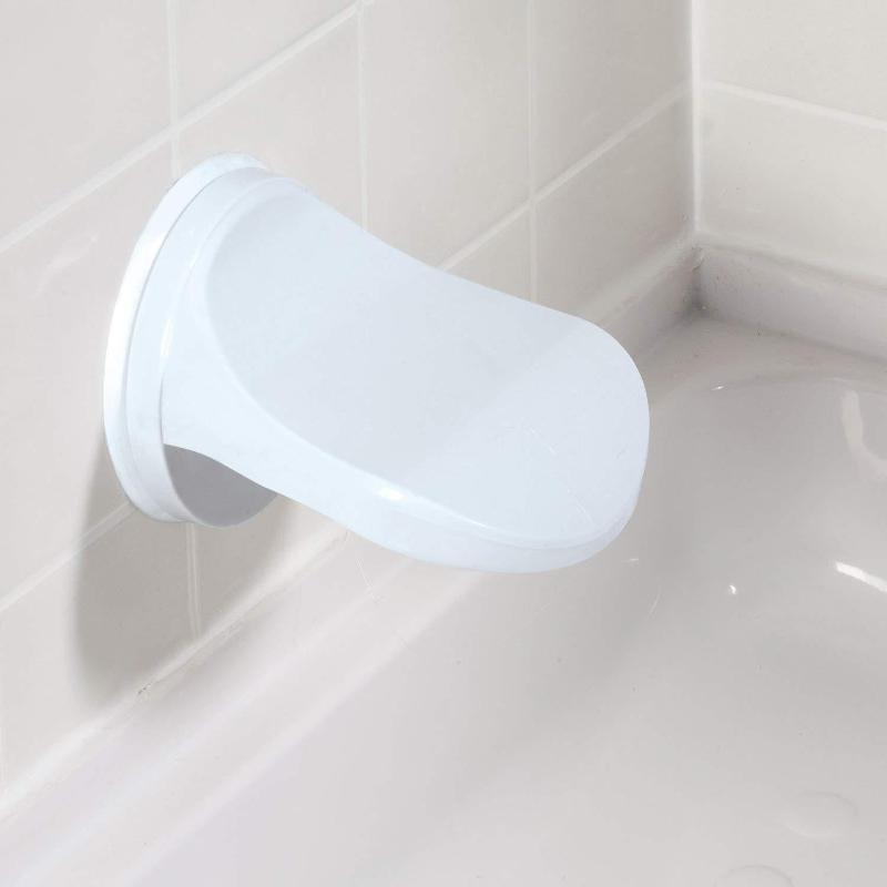 Shower Foot Rest Suction Cup Non Slip Surface Strong Grip Bathroom Foot Stand for Shaving Washing Adults Kids Elderly