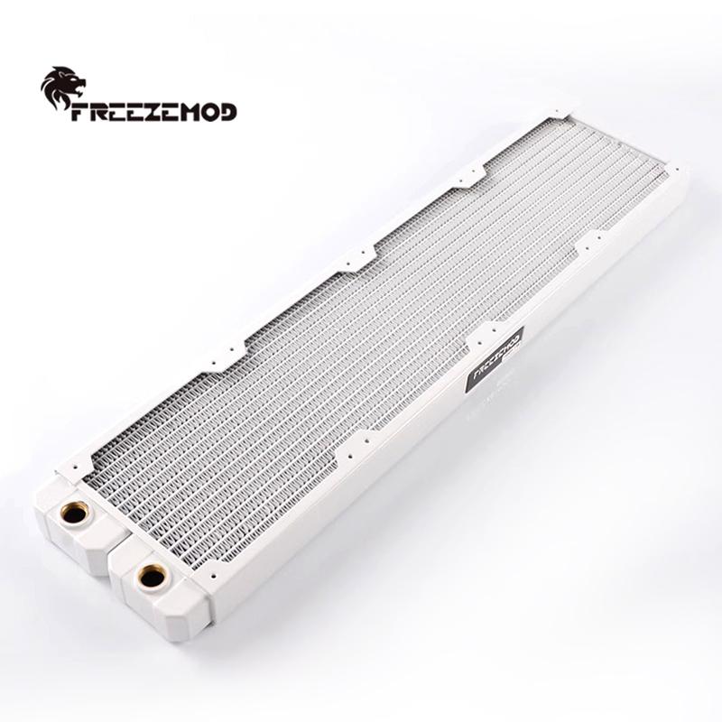 FREEZEMOD G1/4'' 29mm Thick Copper Radiator 120/240/360/480mm PC Water Cooling Rad. Row Heat Sink Cooler for 120mm Fan