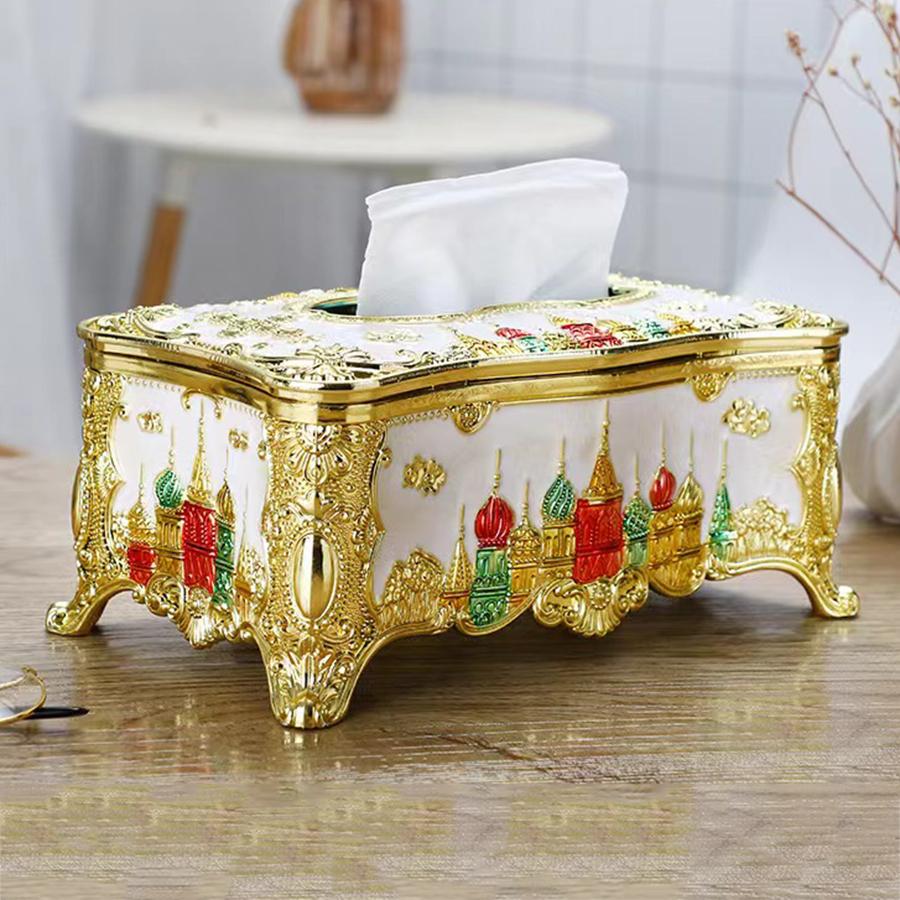 1PC European Style Tissue Box, Home Kitchen, Living Room, Bedroom, Restaurant, Bar, Hotel Napkin Extraction Box, Plastic Box