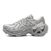 Li Ning Liejun Ace 3.0 Retro Fashion Shock Absorbing Breathable Durable Low Top Lifestyle Casual Shoes Unisex Casual Shoes Silver AZGV151-2