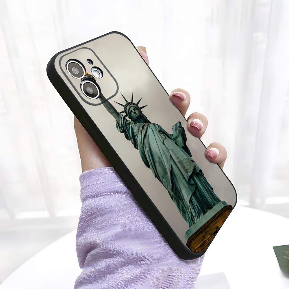 

Statue Of Liberty Phone Case For IPhone 17 Pro Max 15 Pro 16 14 Plus 12 13 Mini 11 Pro Shockproof Soft Cover iPhone17Air
