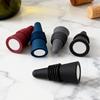 2Pcs Wine Cork Beverage Bottle Seal Soft Silicone Wine Cork with Grip Top