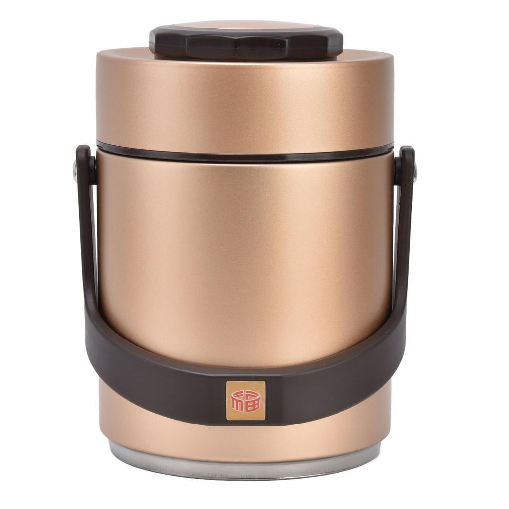 Cutie de prânz Bento vidată, din oțel inoxidabil 304, cu 3 straturi, portabilă, izolată, pentru biroul studenților