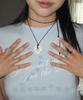 It Doesn'T Matter [Heart] Loppy Necklace (Ivory)