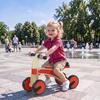 Ride-On Push Car for Children, Without Pedals, EVA Wheels, Backrest, Ages 2-3, Red