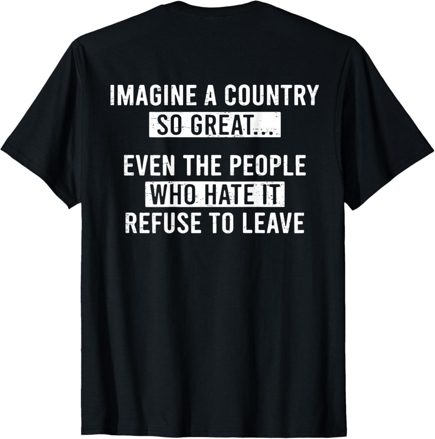 Retro Imagine A Country So Great (ON Back) T-Shirt S разноцветный