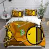 Top Geometry Dash Bedding Set Printed Bed Set With Pillowcase Bed Duvet Cover Soft Single Double Queen Super King Size Bedroom