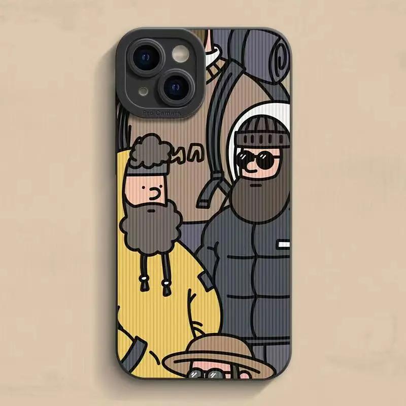

Deluxe Cartoon Man 3D Printed Shockproof Phone Case For iPhone 14 Pro Max 15 13 Pro 11 12 Mini XR XS X 7 8 Plus Silicone Cover iPhone12 Mini